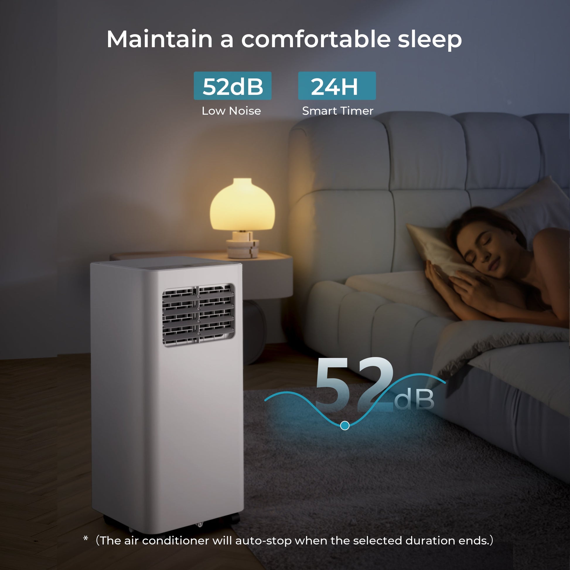 EUHOMY Portable Air Conditioners 3 in 1 Portable Cooling AC with Dehumidifier, Fan, Sleep Modes - Euhomy
